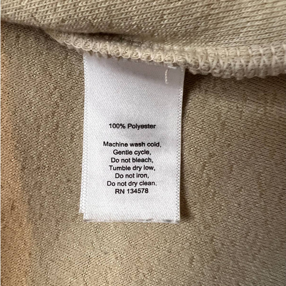 Vineyard Vines Beige 1/4 Zip Up Pull Over Fleece Jacket- S - Picture 4 of 11